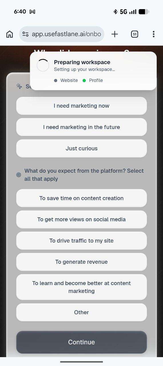 Screenshot from the Fastlane UX audit: Bugs and Brand Drift Undercut a Strong Idea